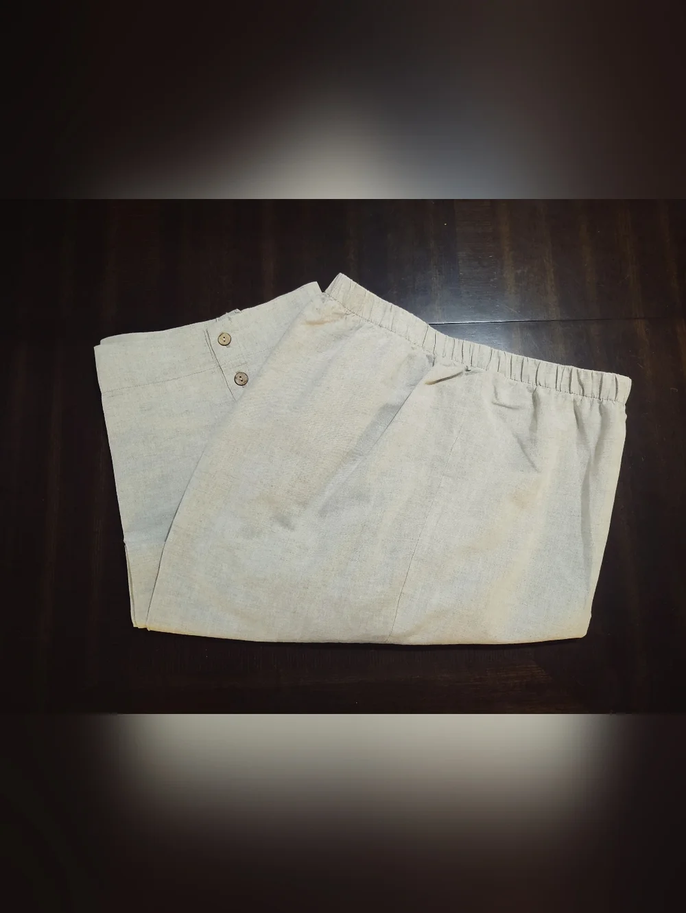 Hot Cotton 100% Linen Cropped Pants 2X - Picture 1 of 10